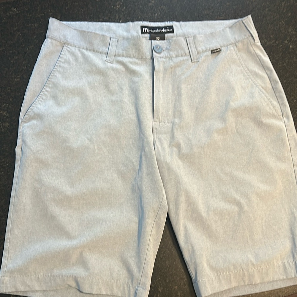 Travis Mathew Wanderlust 9” Golf Short Light Blue